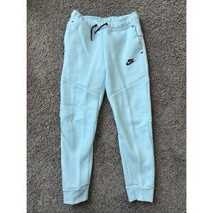 Kids Boys Nike Sportswear Tech Fleece Joggers Glacier Blue HV5869-474 NWT Medium